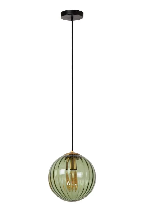 Lucide MONSARAZ - Pendant light - Ø 25 cm - 1xE27 - Green - off